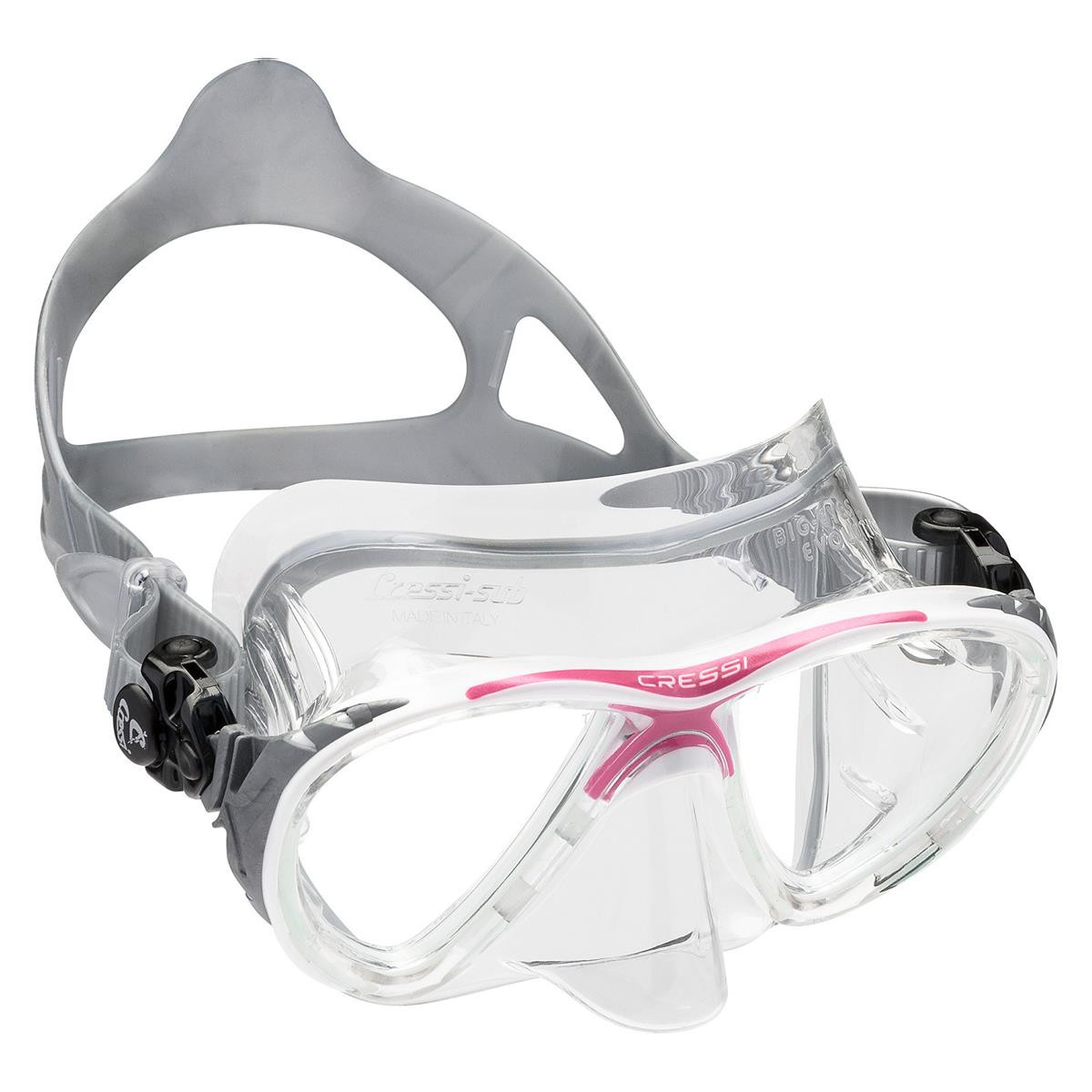 Big eyes evolution Crystal maschera da sub Cressi - DS3400 - BIANCO - ROSA