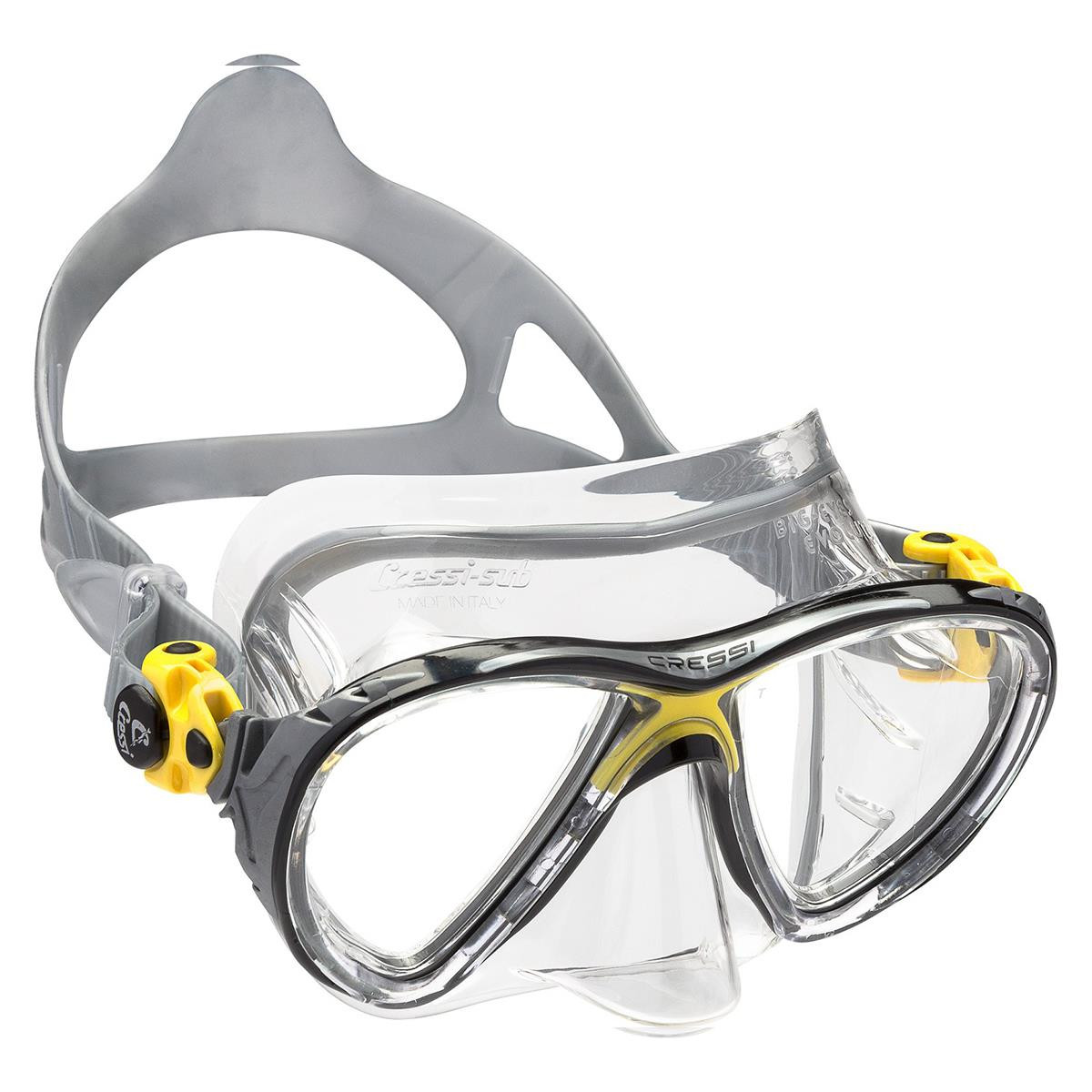 Big eyes evolution Crystal maschera da sub Cressi - DS3400 - BIANCO - GIALLO