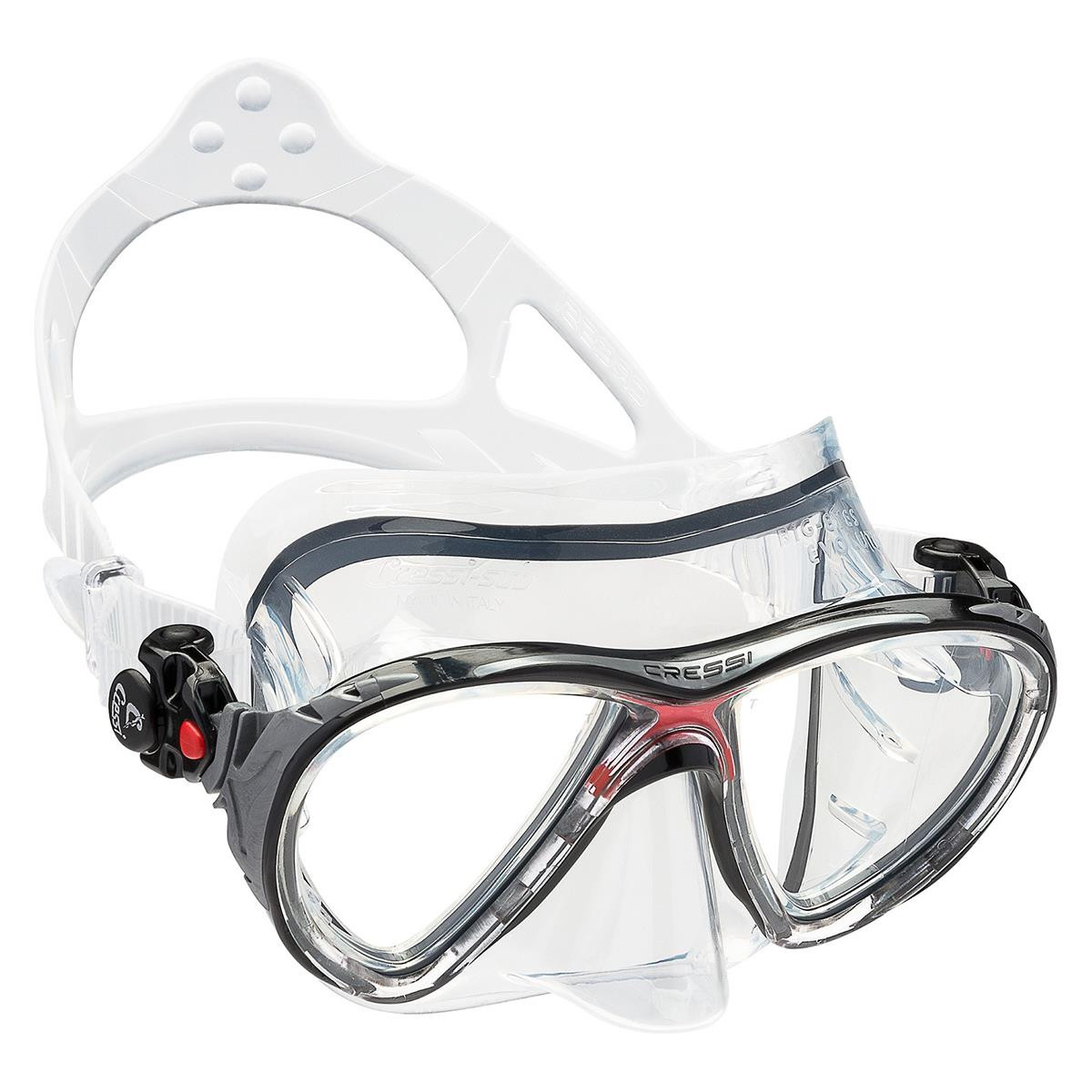 Big eyes evolution clear maschera da sub Cressi - DS3365 - BIANCO - ROSSO