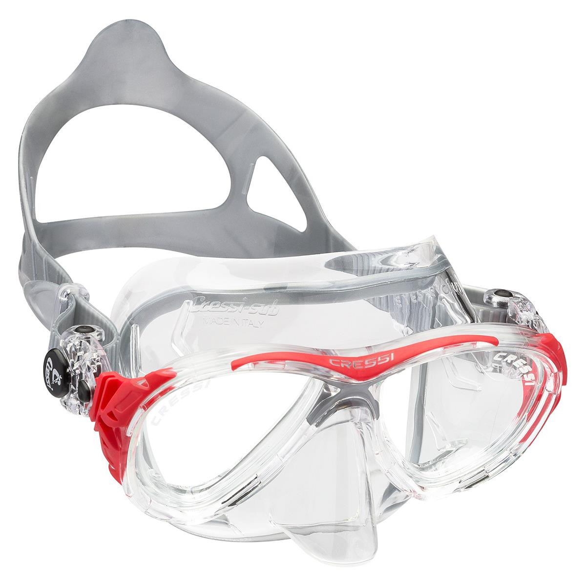 Eyes evolution Crystal maschera da sub Cressi - DS3500 - BIANCO - ROSSO