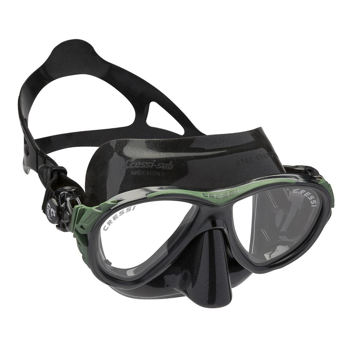 Eyes evolution black maschera da sub Cressi - DS3550 - NERO - VERDE