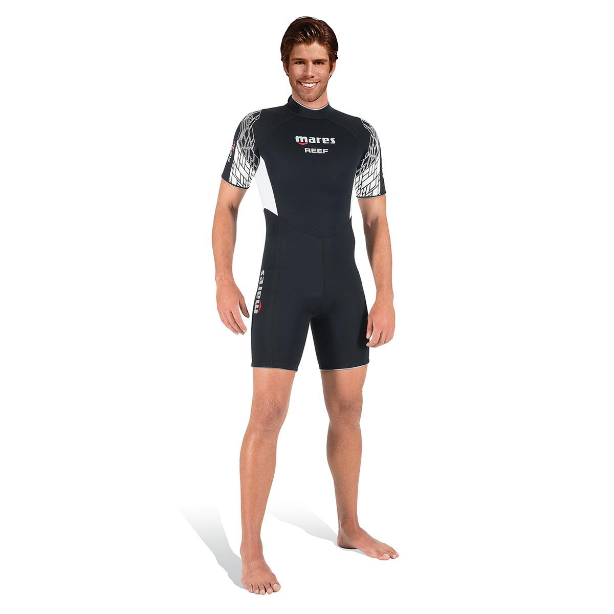 Shorty da uomo Reef Mares - BIANCO-NERO