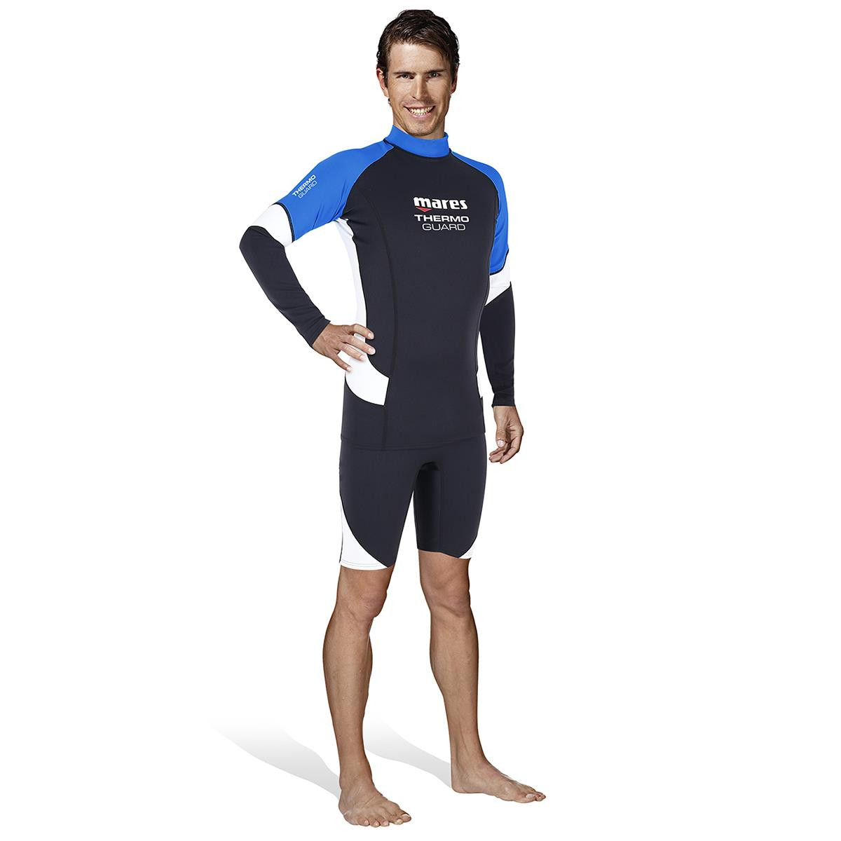 Shorts da uomo Thermo Guard Mares - NERO-BLU