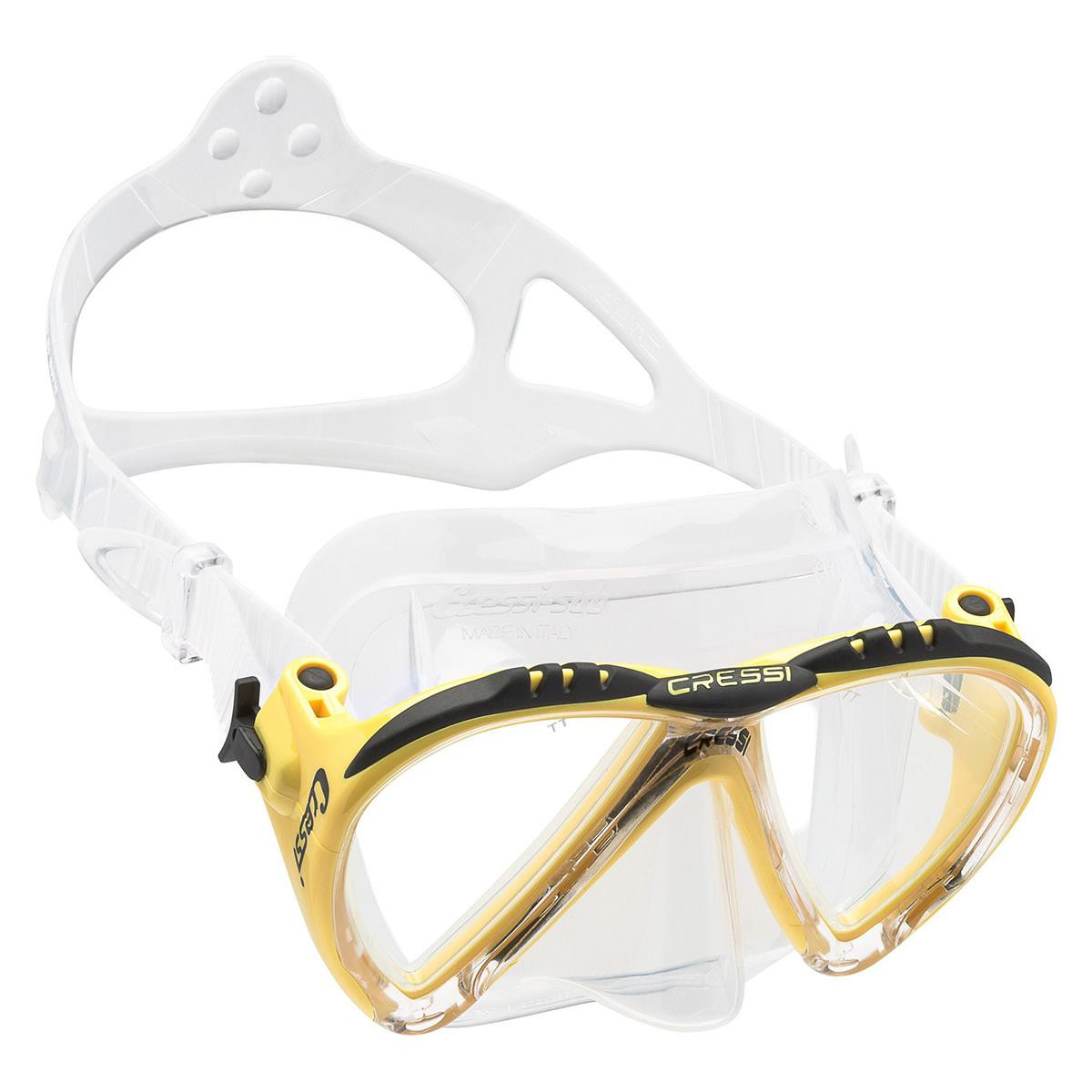 Lince maschera da sub Cressi - DS3110 - BIANCO - GIALLO