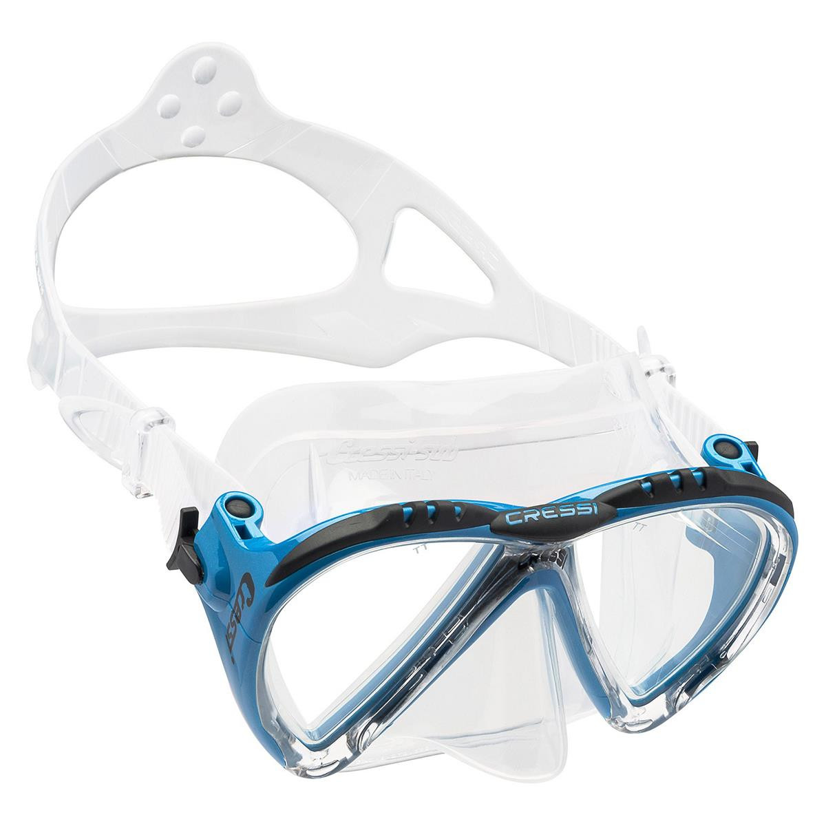 Lince maschera da sub Cressi - DS3110 - BIANCO - BLU