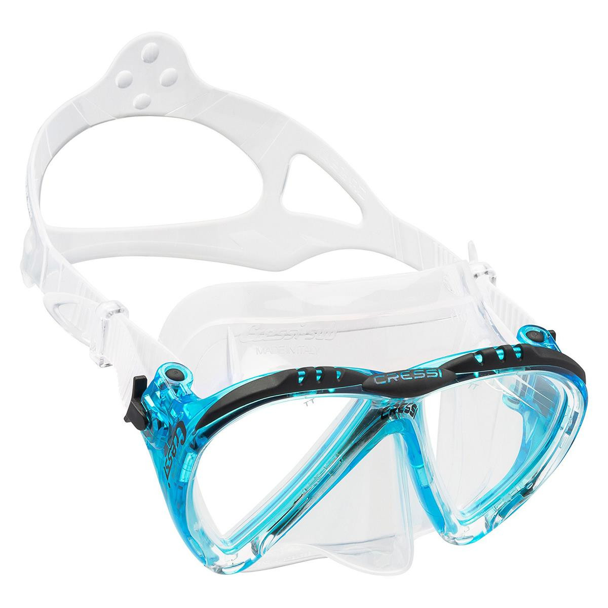 Lince maschera da sub Cressi - DS3110 - BIANCO-AZZURRO
