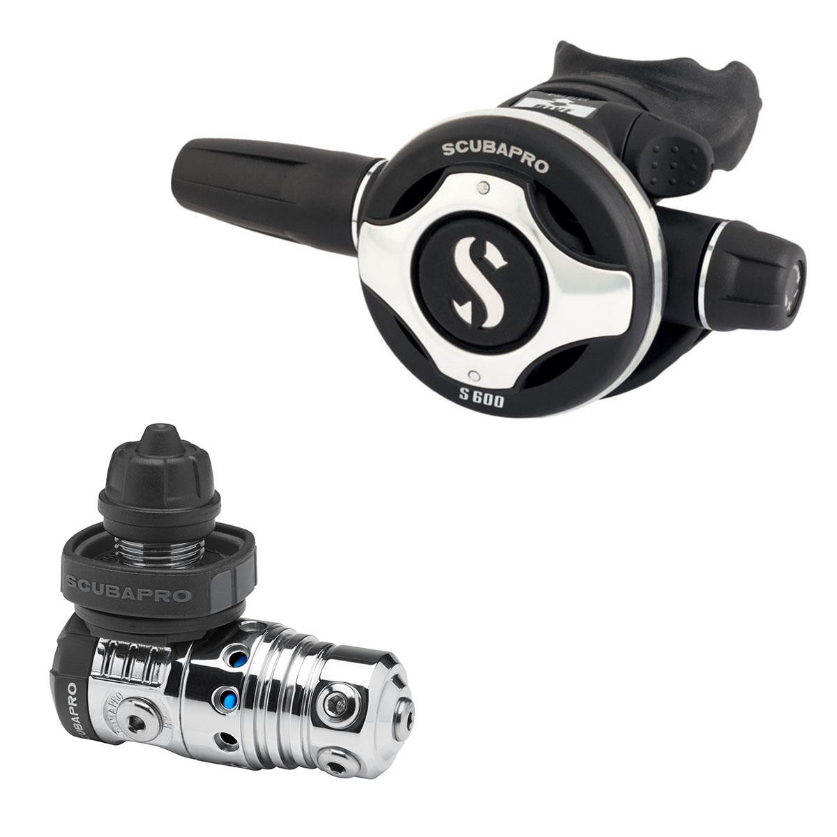 Scubapro Regulator First and Second Stage MK25 EVO and S600 - NERO-GRIGIO