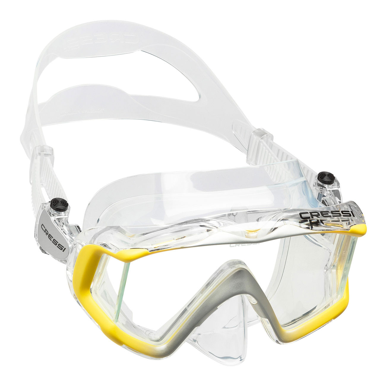 Liberty Triside maschera da sub Cressi - DS4550 - BIANCO - GIALLO