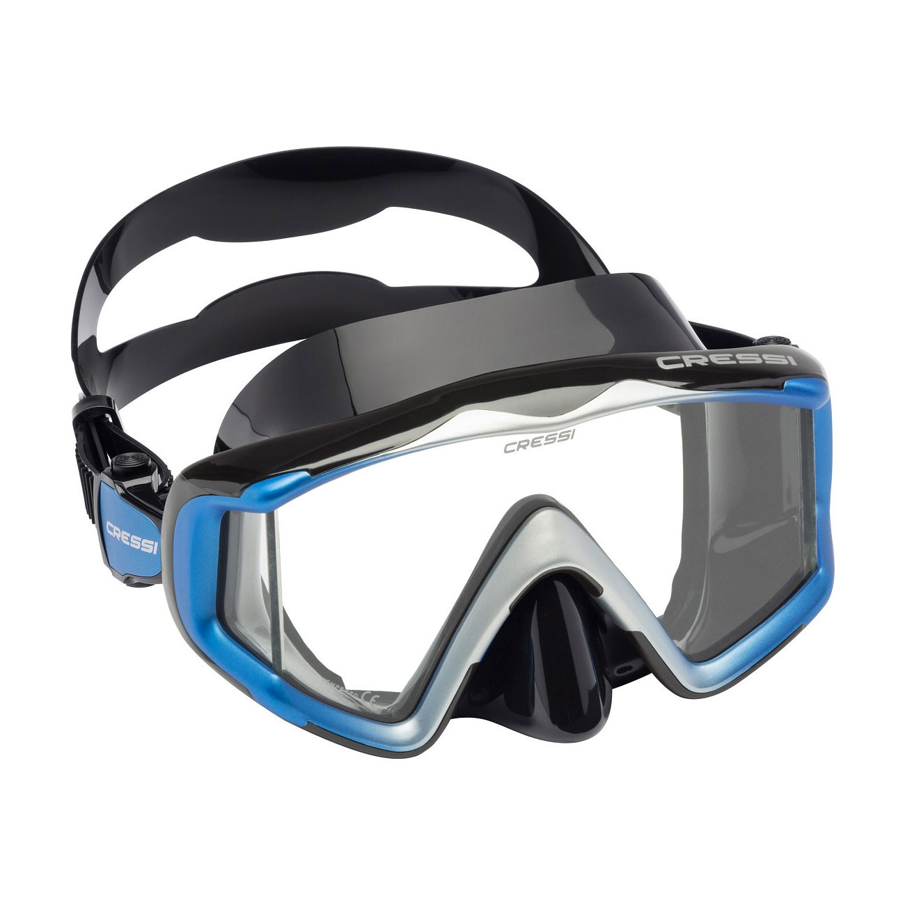 Liberty Triside maschera da sub Cressi - DS4550 - NERO-BLU