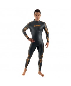 Seac Energy Drysuit for Men - NERO-ARANCIO