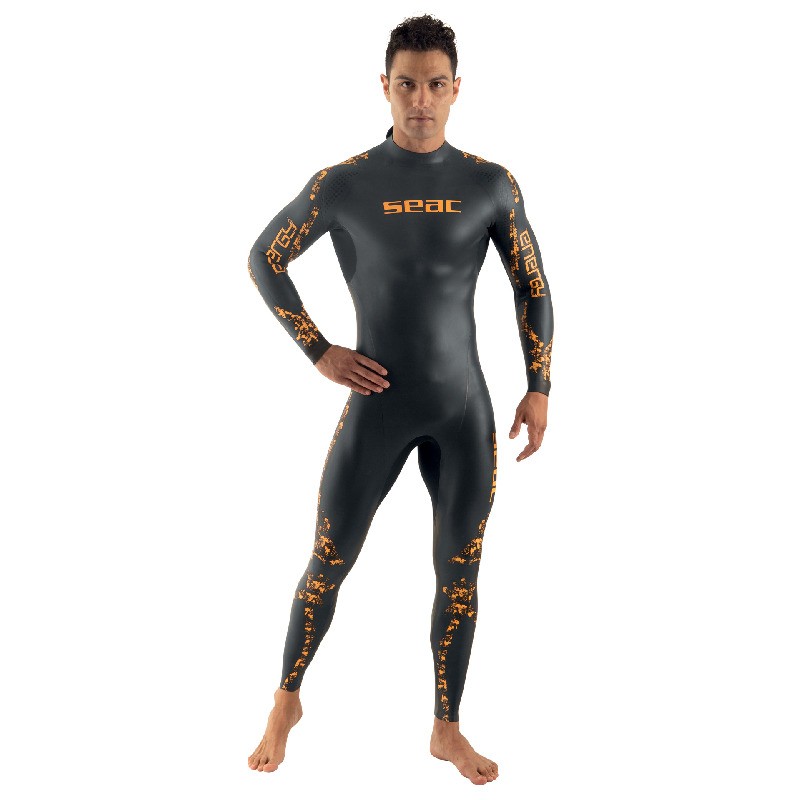 Seac Energy Drysuit for Men - NERO-ARANCIO