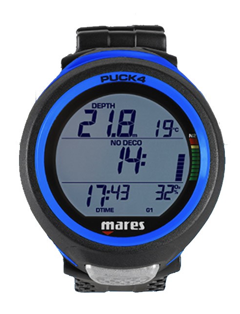 Computer Subacqueo Puck 4 2024 Mares - BLU