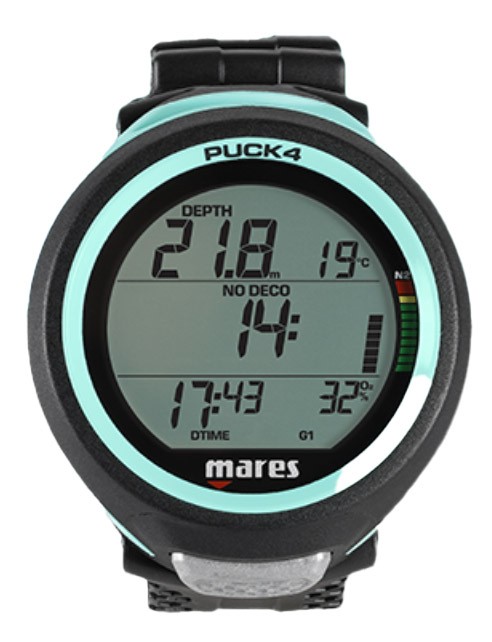 Computer Subacqueo Puck 4 2024 Mares - AZZURRO