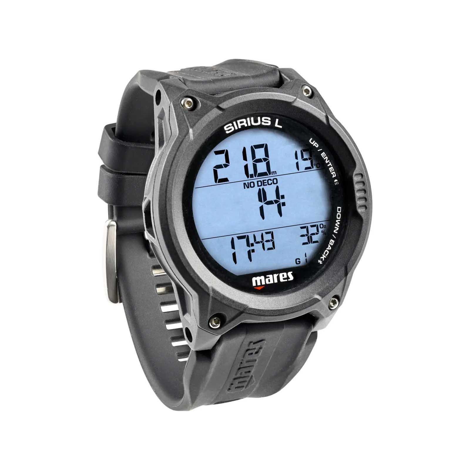 Mares Sirius L Lightweight Dive Computer - Black