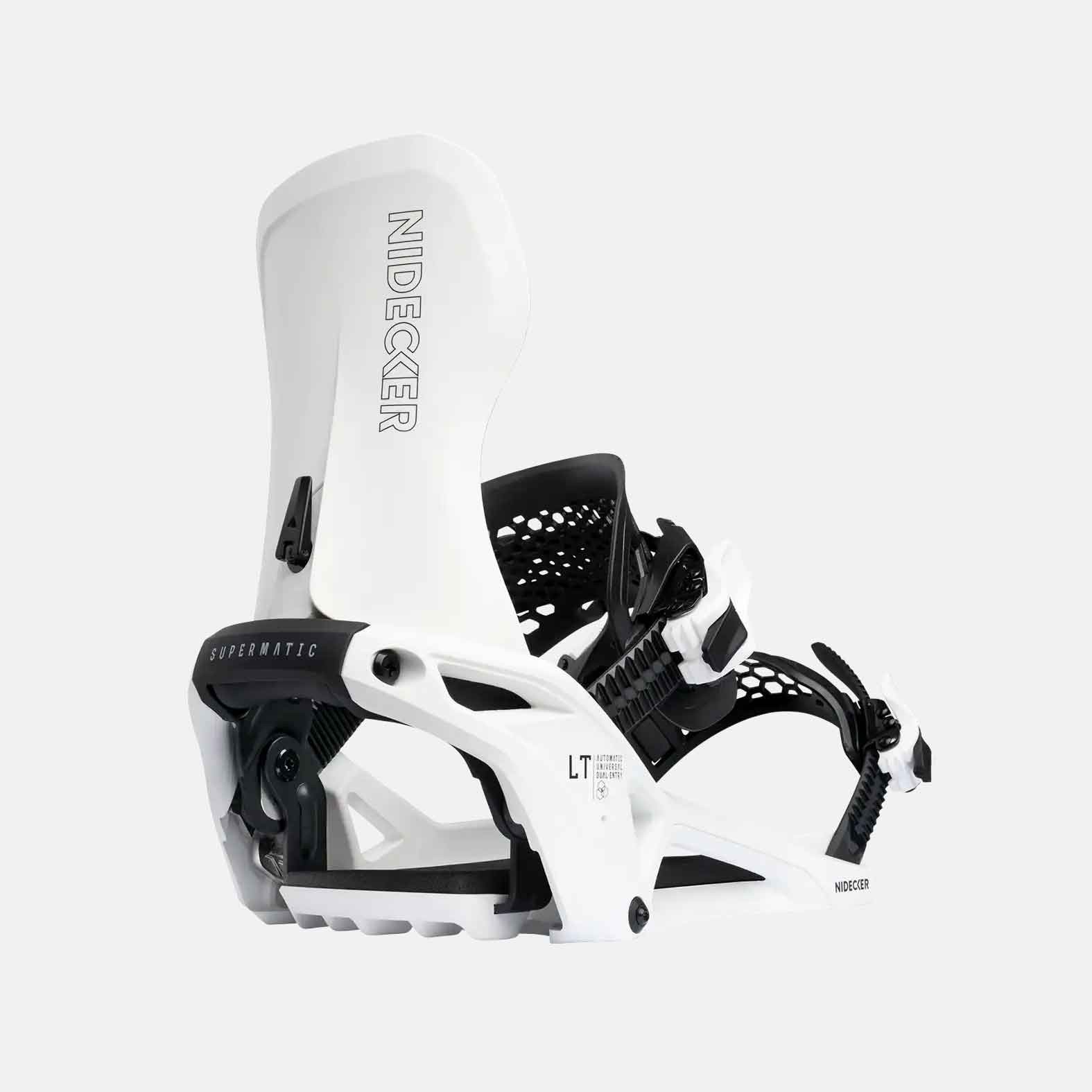 Nidecker LT Supermatic® Snowboard Bindings F/W 2026 - BIANCO