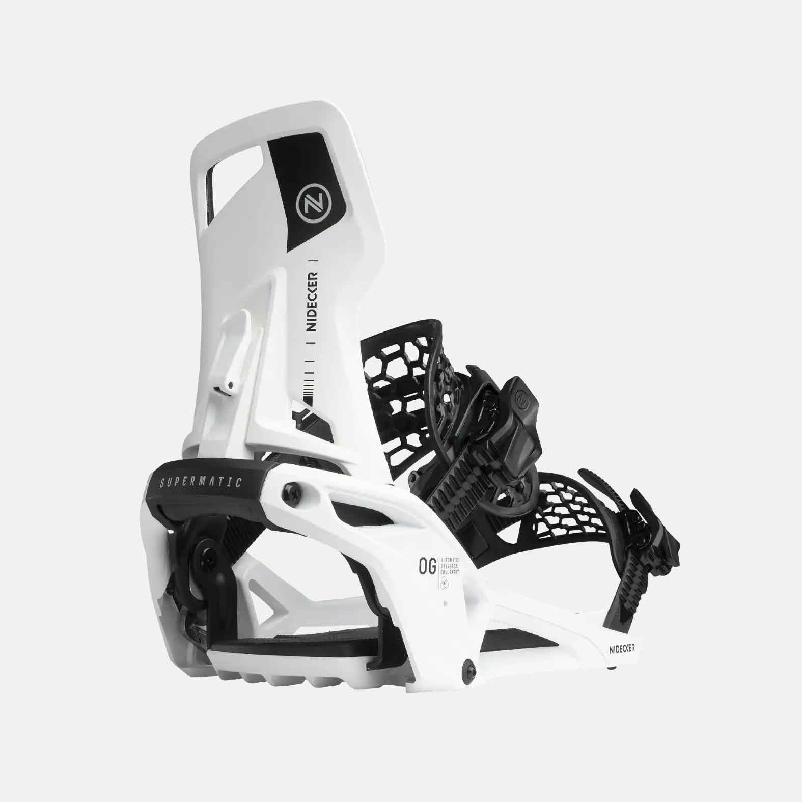 Nidecker OG Supermatic® Snowboard Bindings F/W 2026 - BIANCO