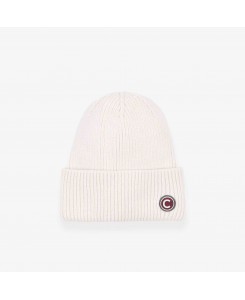 Colmar Beanie with chenille-effect cuff 5018N 6XH - 01 BIANCO