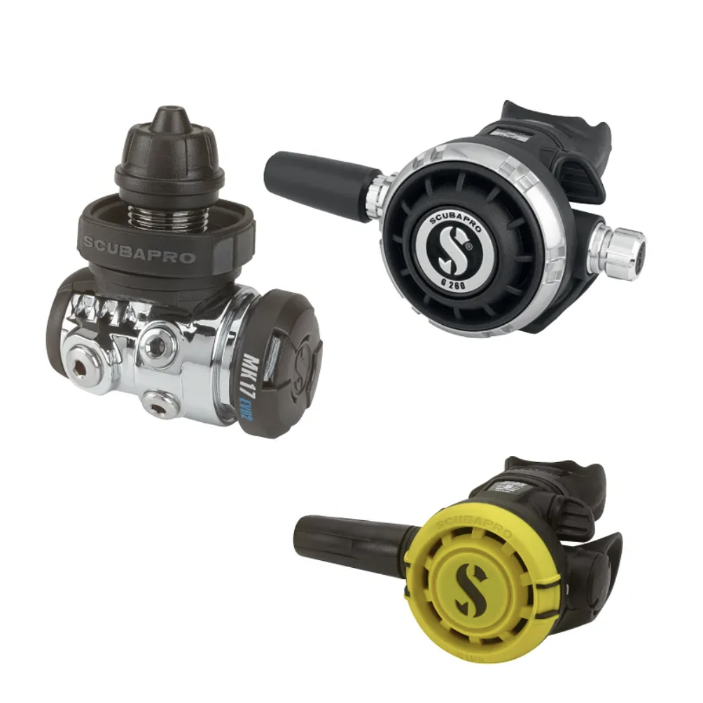 MK17 Evo 2 / G260 / R105 Octopus Kit Erogatori Scubapro - Novità 2026 - NERO-GRIGIO