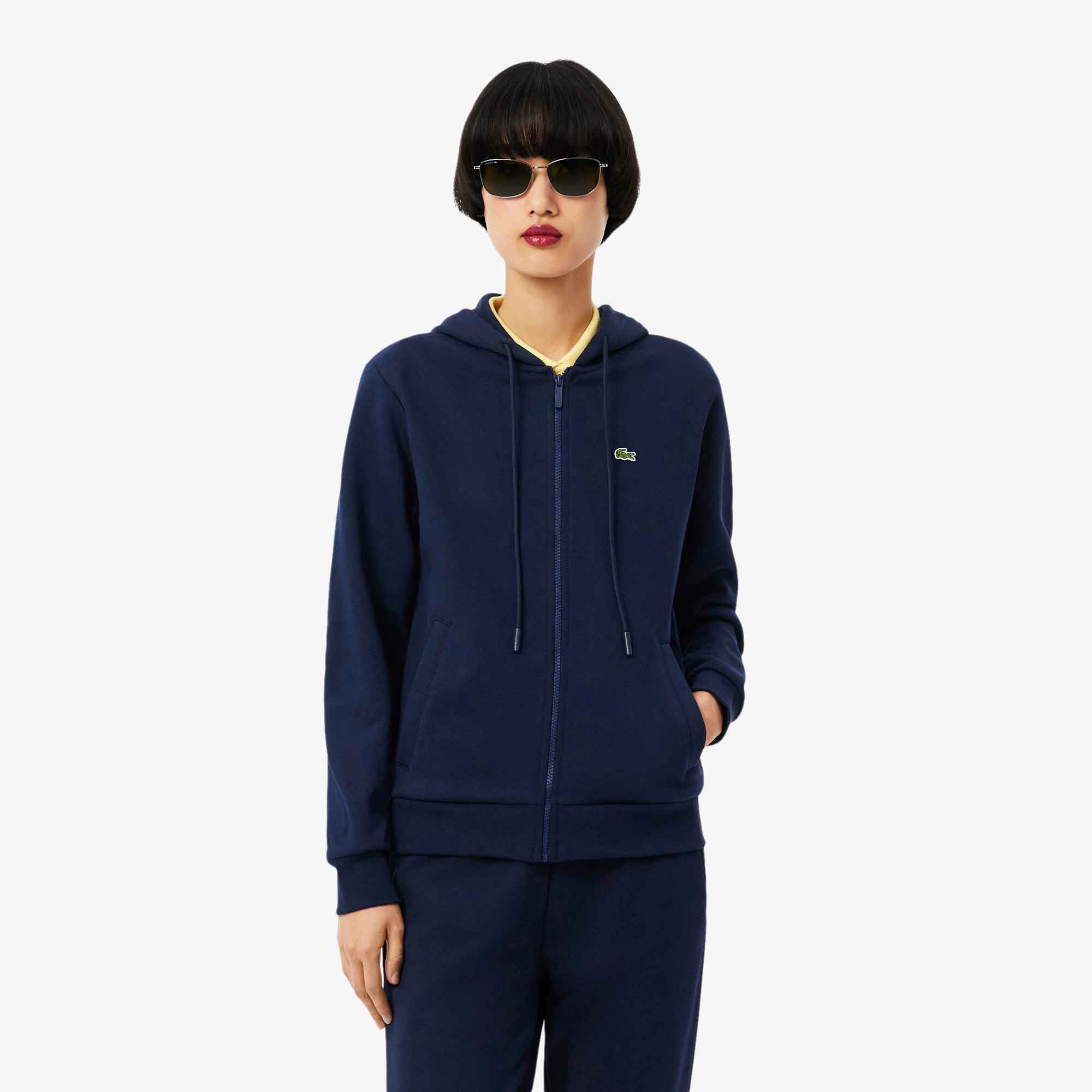 Lacoste Fleece zip-up hoodie for Women SF5256 - 166 MARINE