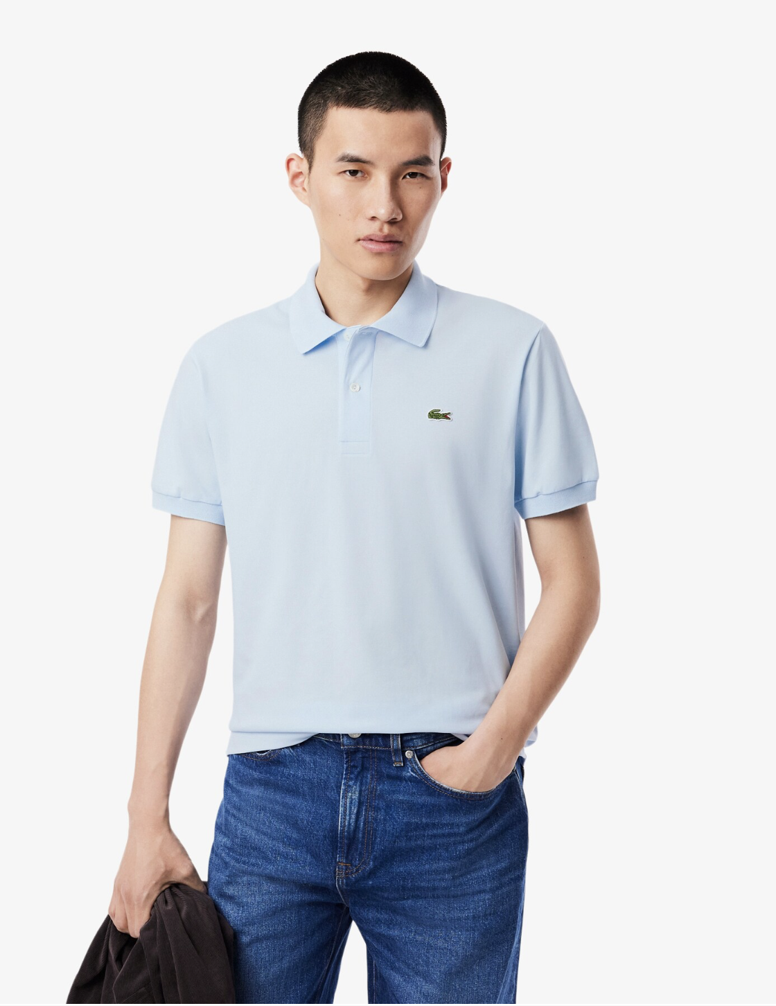 Polo Lacoste da Uomo Classic Fit L.12.12 Polo Shirt - Polo a Maniche Corte da Uomo PH9851 - T01 LIGHT BLUE