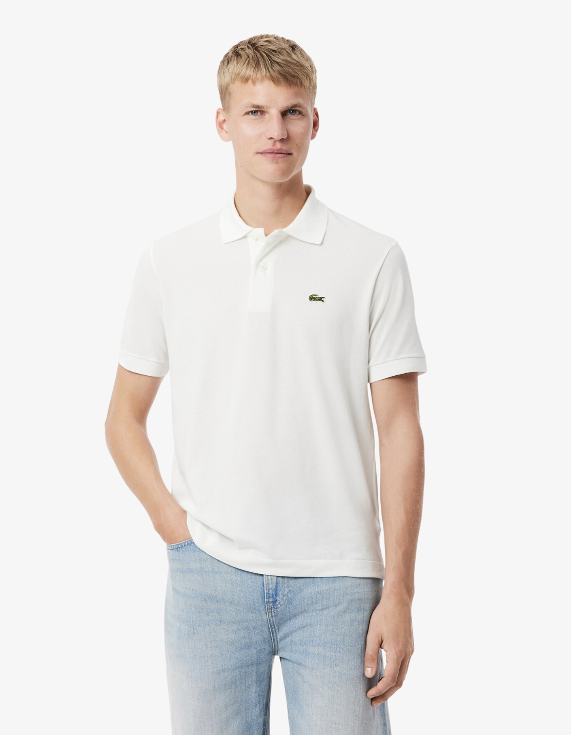 Polo Lacoste da Uomo Classic Fit L.12.12 Polo Shirt - Polo a Maniche Corte da Uomo PH9851 - 001 WHITE
