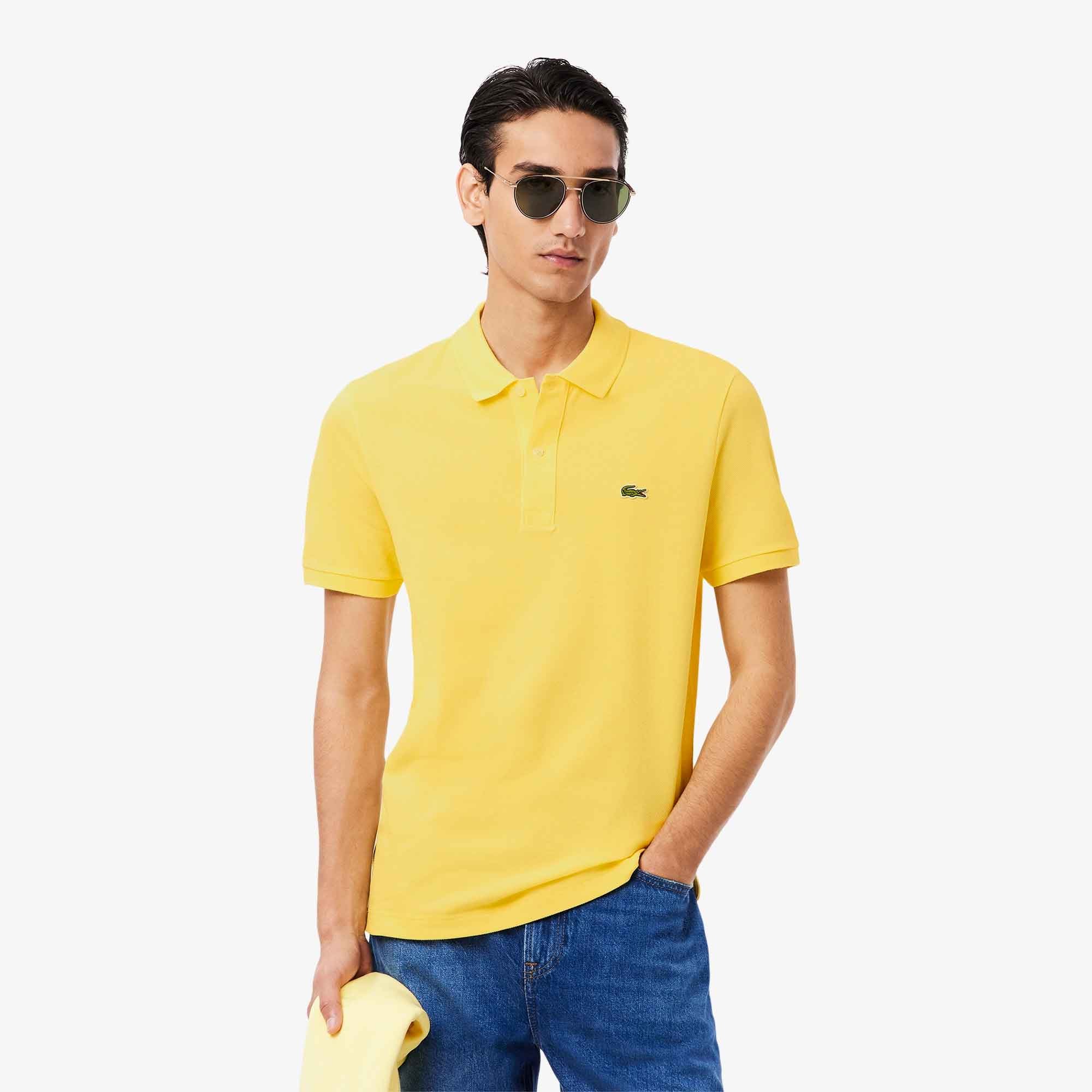 Lacoste Slim fit piqué polo L.12.12 for Men PH4012 - 107 Yellow