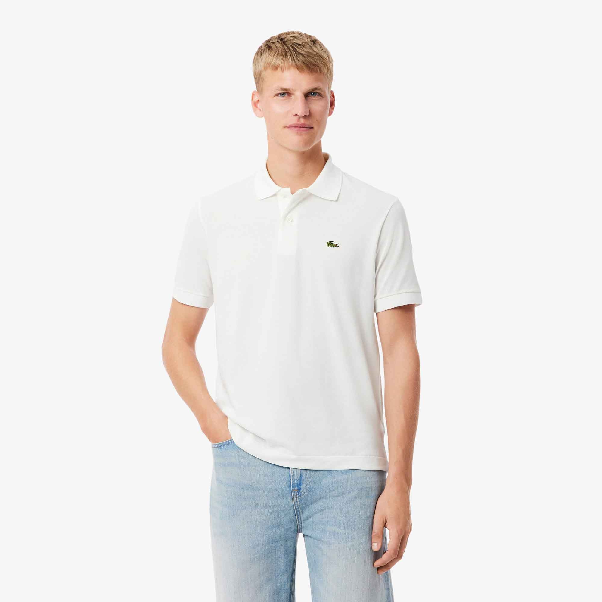Lacoste polo shirt classic fit L.12.12 LIGHT for Men PH9851 - 001 BLANC