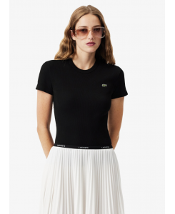 T-shirt in cotone a costine...