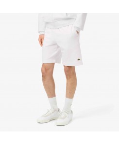 Lacoste Regular-fit fleece shorts for Men GH9860 - 001 BLANC