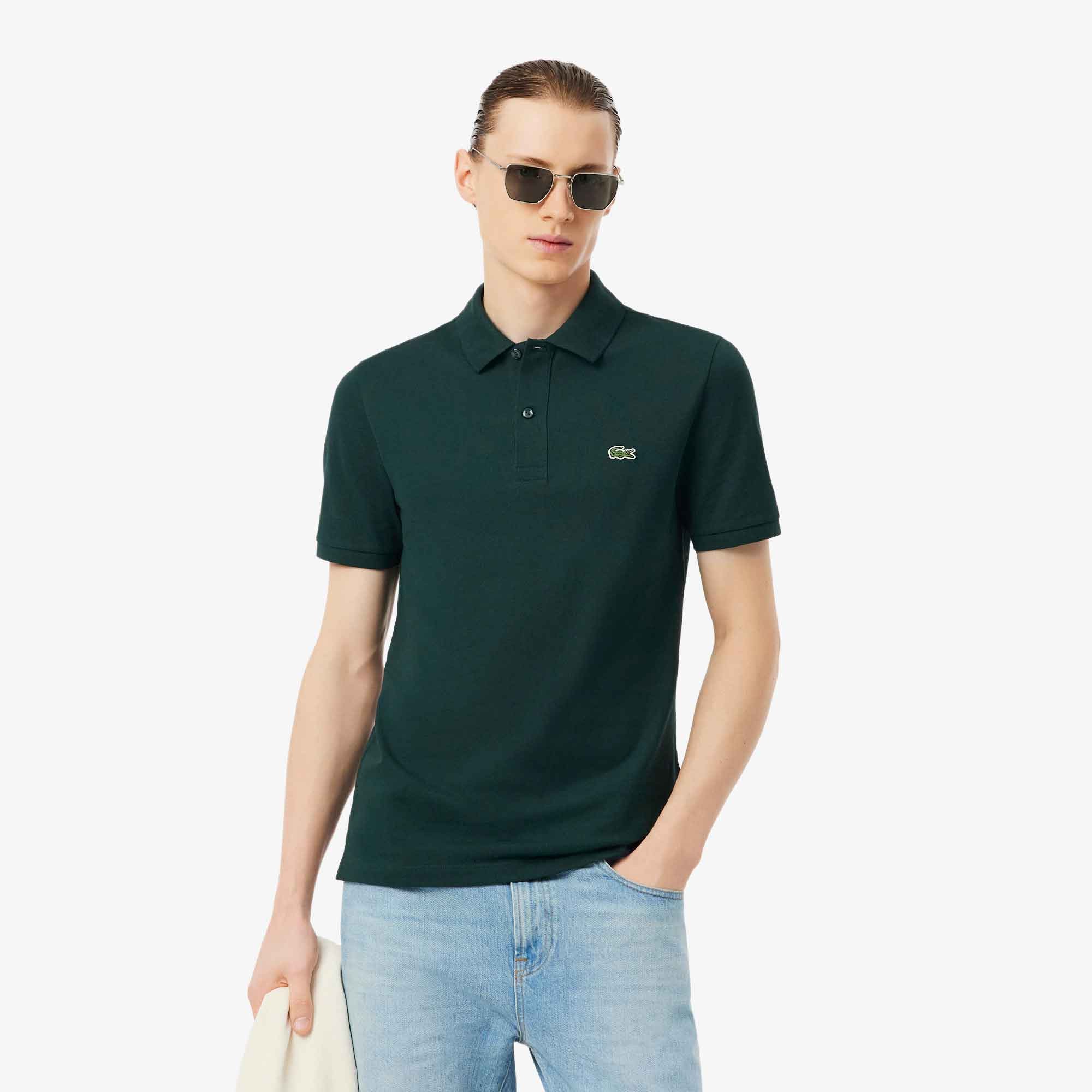 Polo slim fit in piqué L.12.12 da uomo Lacoste PH4012 - AFK Verde