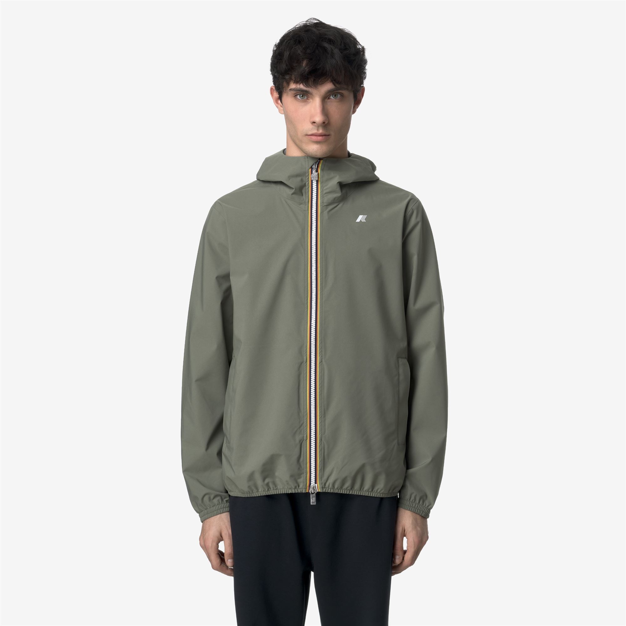 K-Way Jack Stretch Dot Jacket for Men K5127QW - V15 Green Lichen