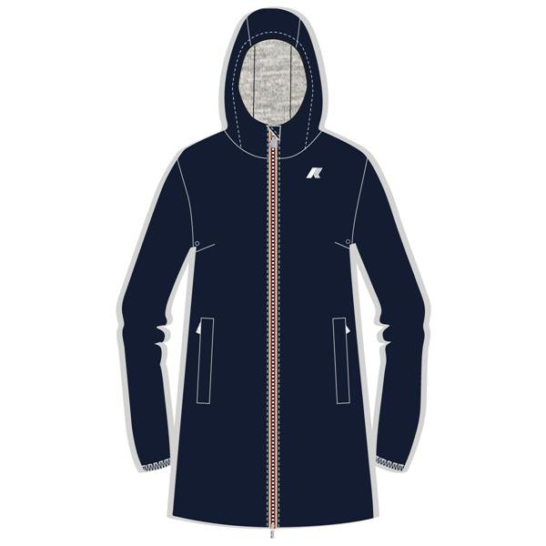 K-Way Jacket for Women Sophie Stretch Poly Jersey K8133YW - K89 BLUE DEPHT