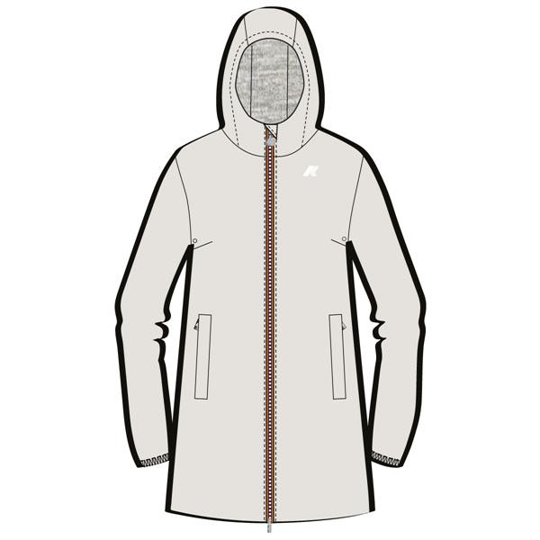 K-Way Jacket for Women Sophie Stretch Poly Jersey K8133YW - 634 BEIGE LT