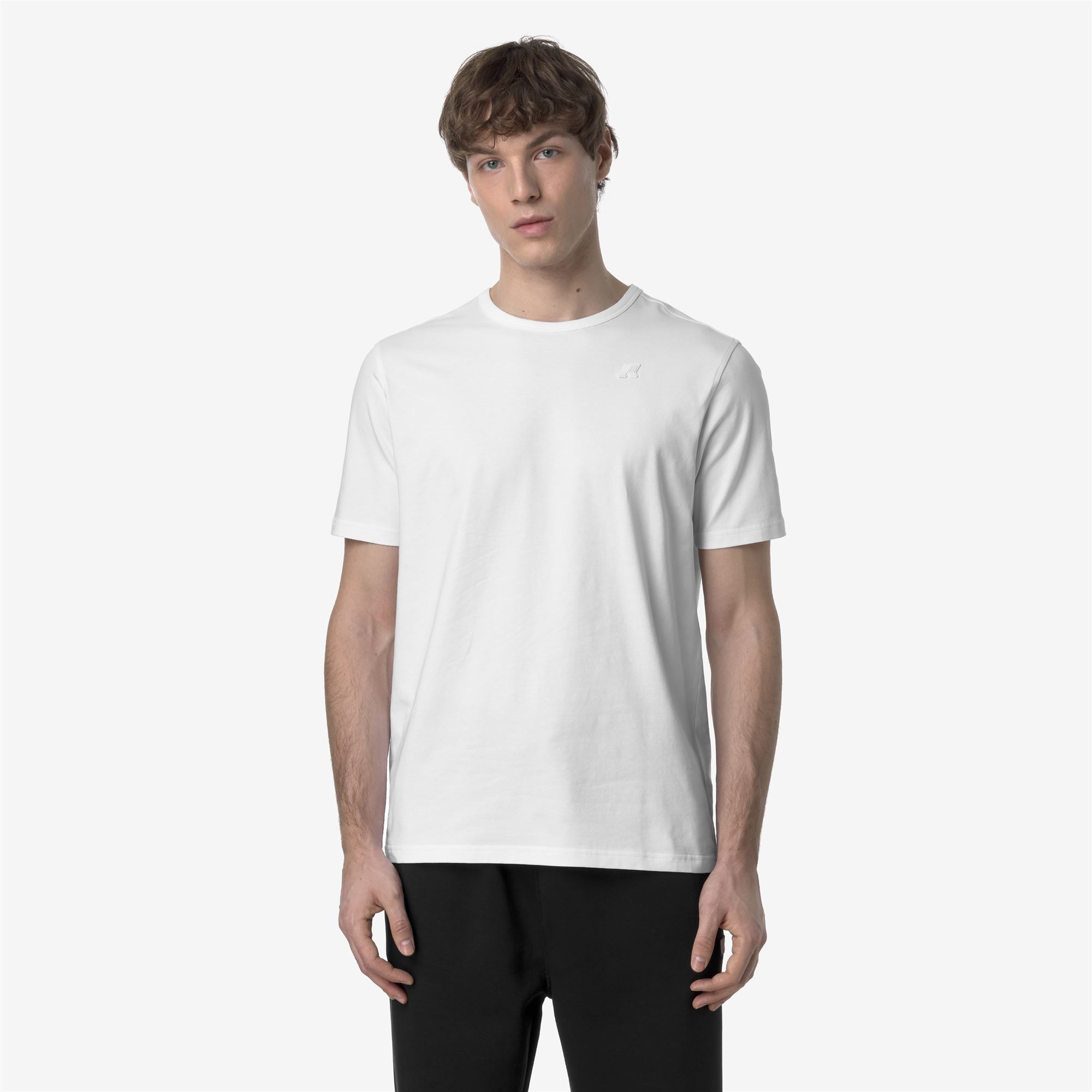 T-shirt da uomo Adame Light Jersey K-Way K71349W - 001 WHITE