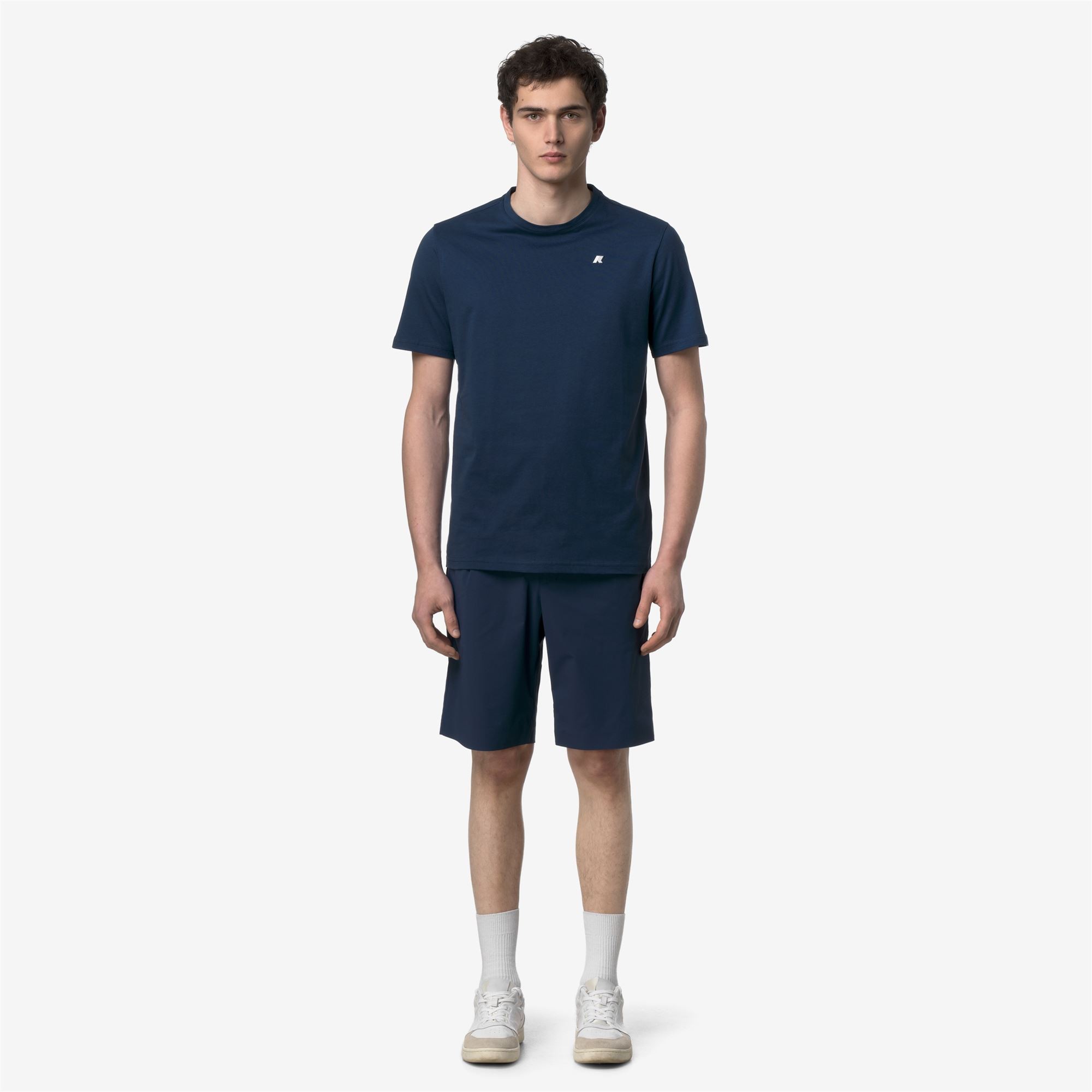 T-shirt da uomo Odom Jersey Slim K-Way K7125UW - B67 Blue Insignia