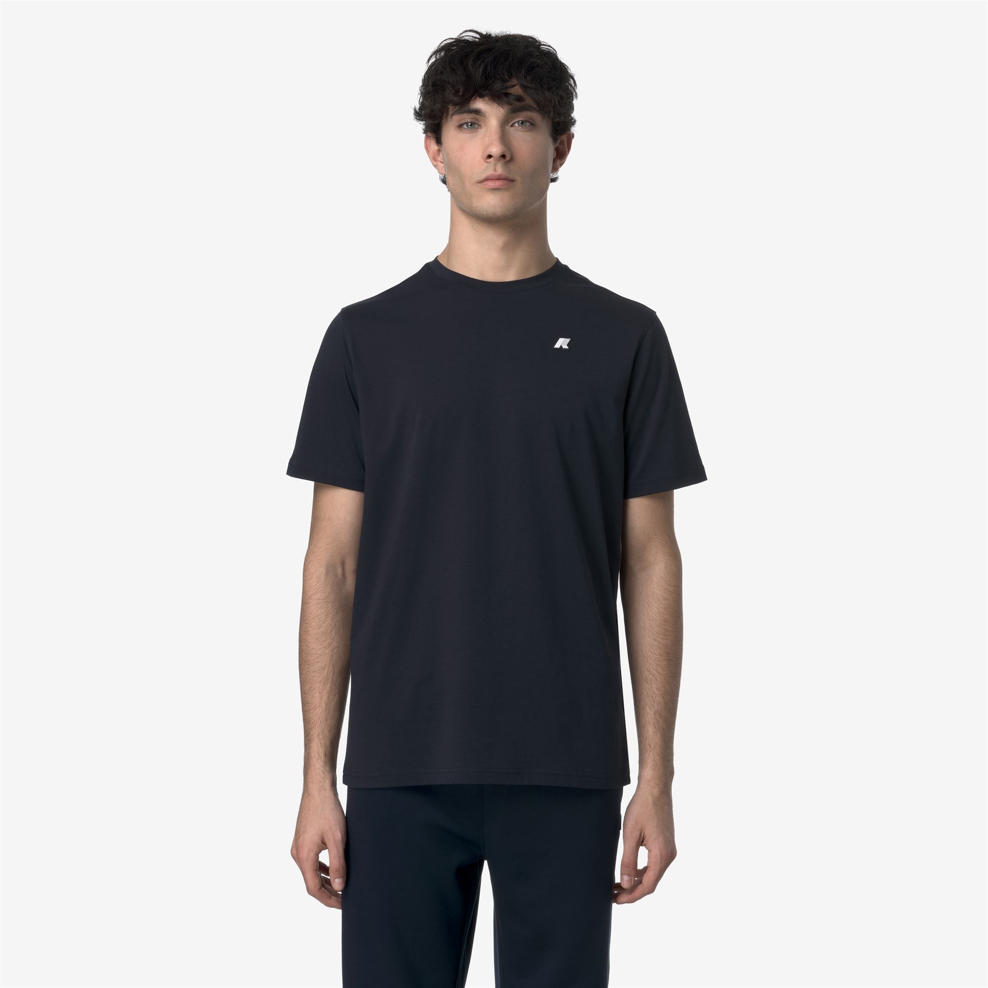 T-shirt da uomo Odom Jersey Slim K-Way K7125UW - K89 BLUE DEPHT