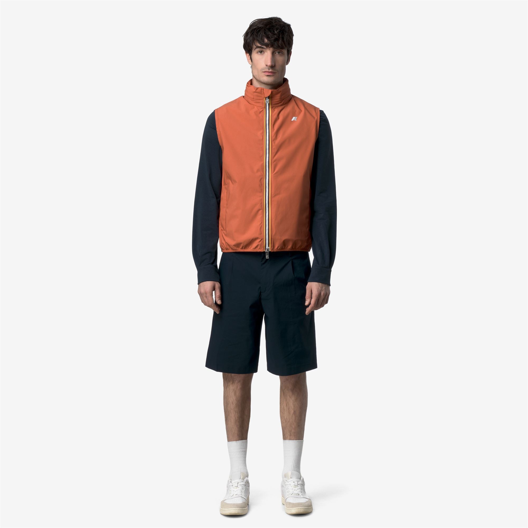 Giacca da uomo Valen Stretch Dot K-Way K5127SW - 896 Orange Brownish