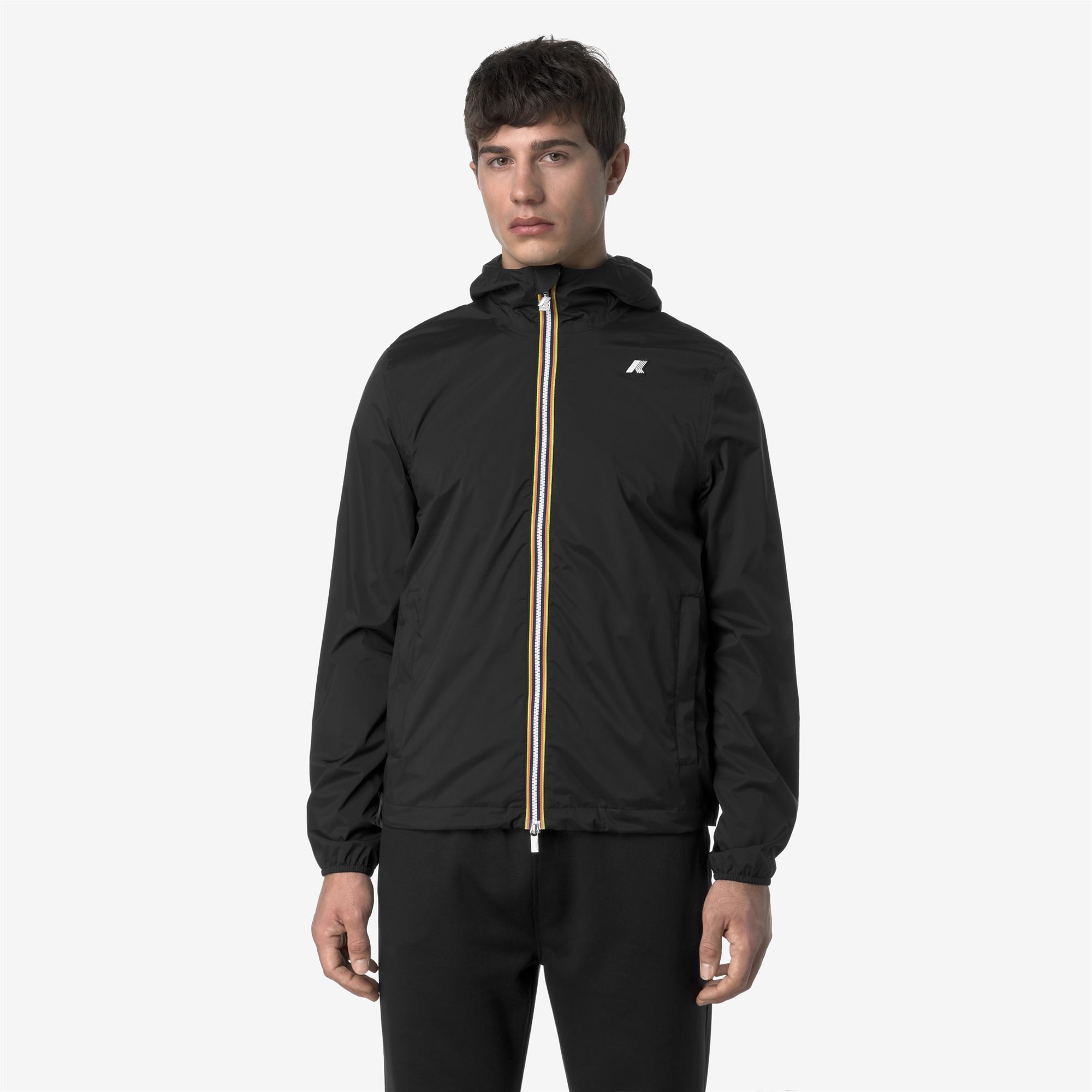 Giacca da uomo Jack Stretch Nylon Jersey K-Way K3123UW - USY Black Pure