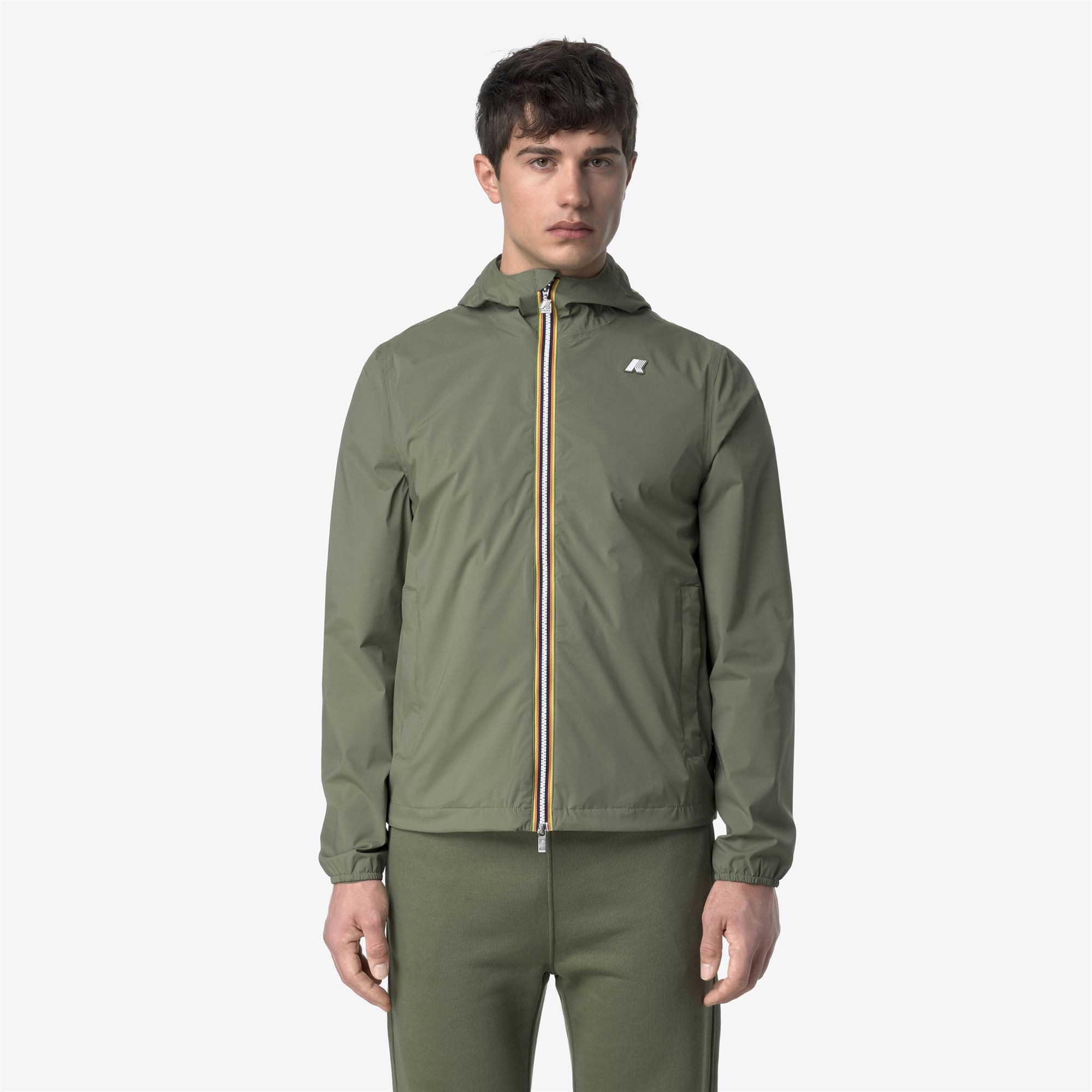 Giacca da uomo Jack Stretch Nylon Jersey K-Way K3123UW - V15 Green Lichen