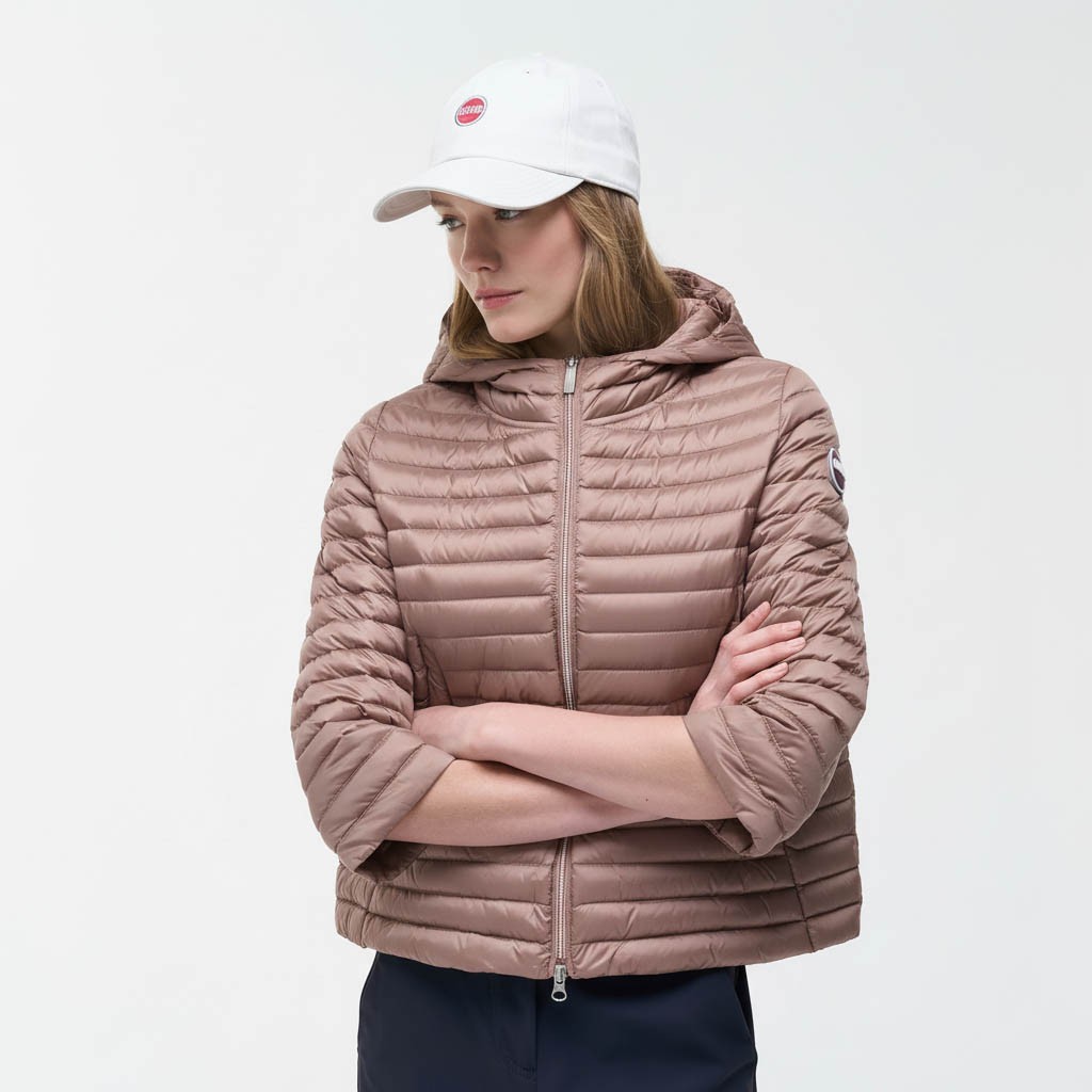 Colmar lightweight down cape with hood for Women 2172 9VX - 756 Paris