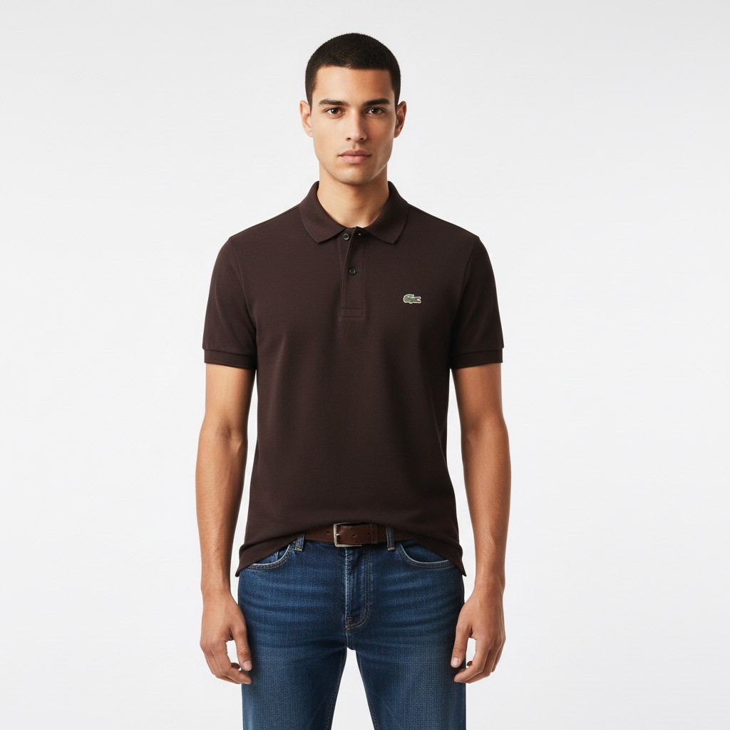 Lacoste Original Polo Shirt Classic Fit for Men L.12.12 - 3LA Marrone