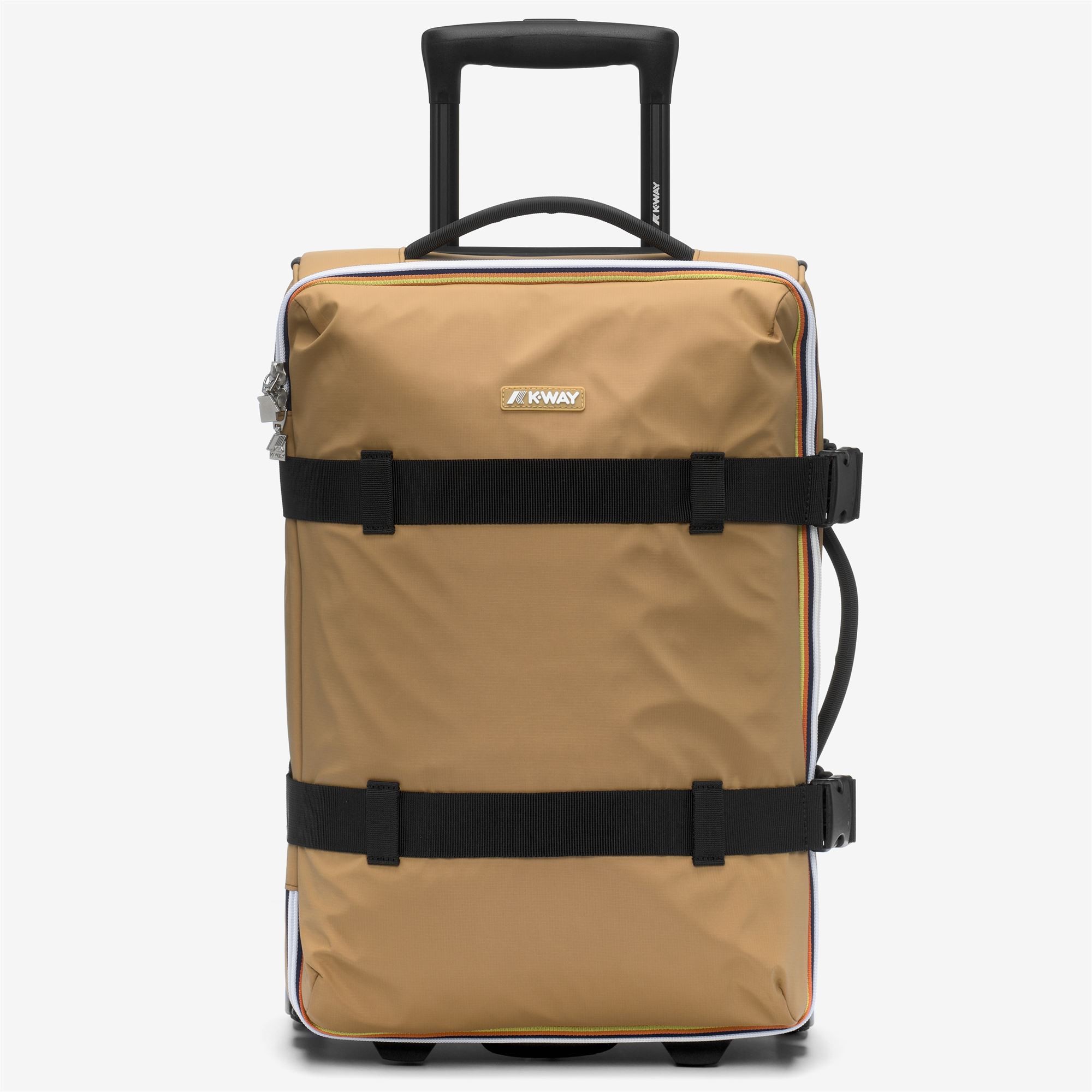 K-Way Suitcase Blossac S K2127IW - Y35 BROWN BISTRE-BLACK P