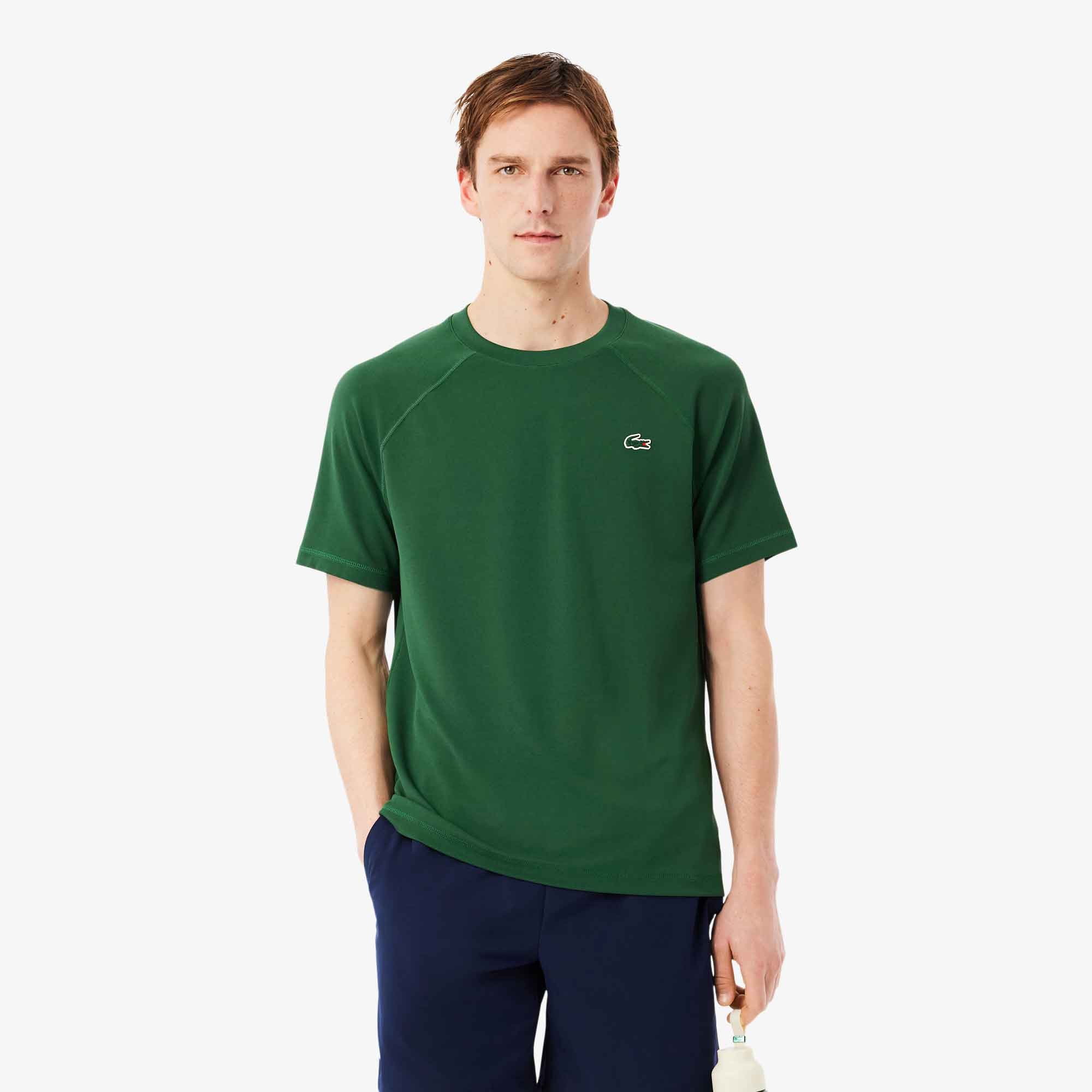 Lacoste ultra-dry printed sports T-shirt for men TH0174 - 132 VERT