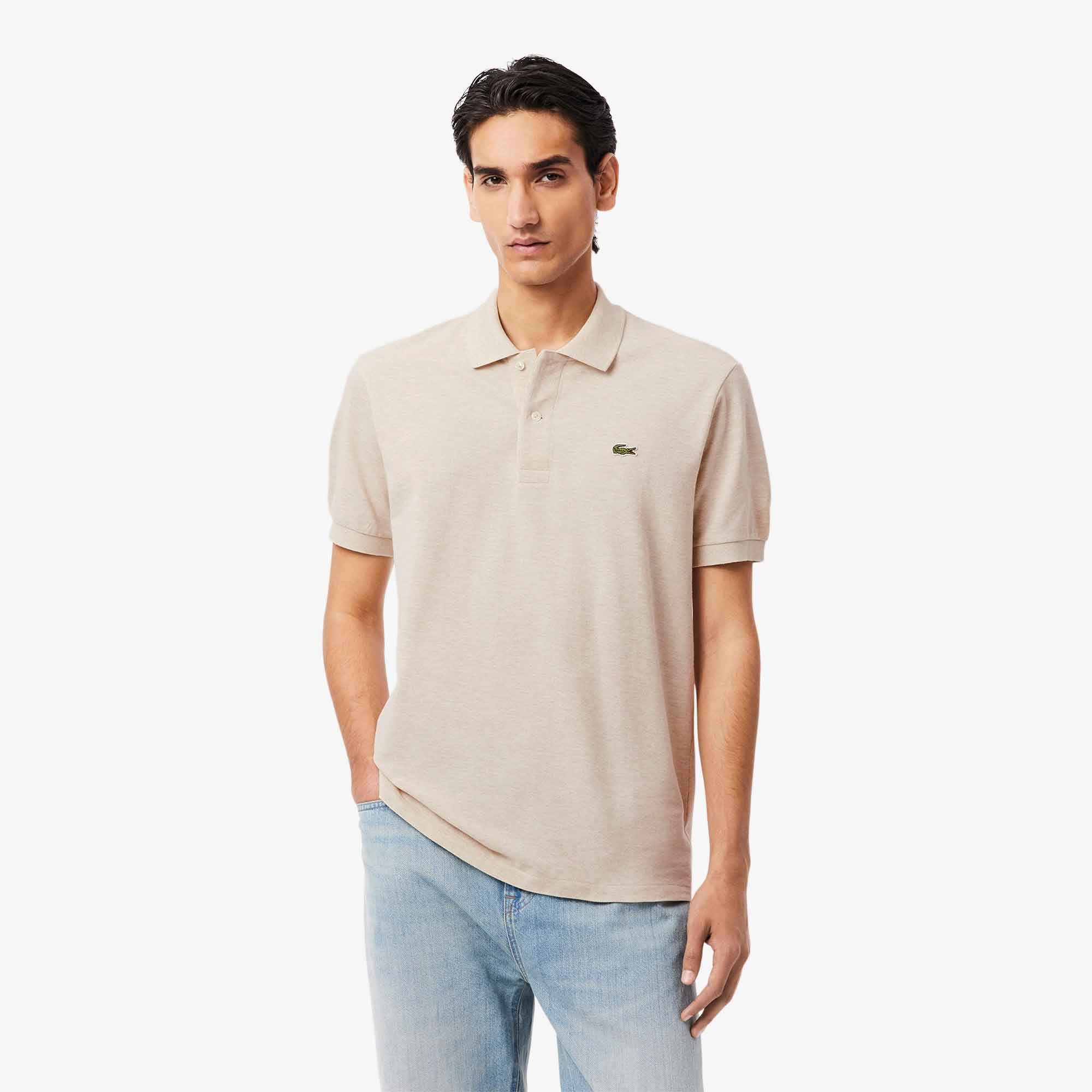 Lacoste Classic fit mélange polo shirt L1264 - I18 Grey Mélange