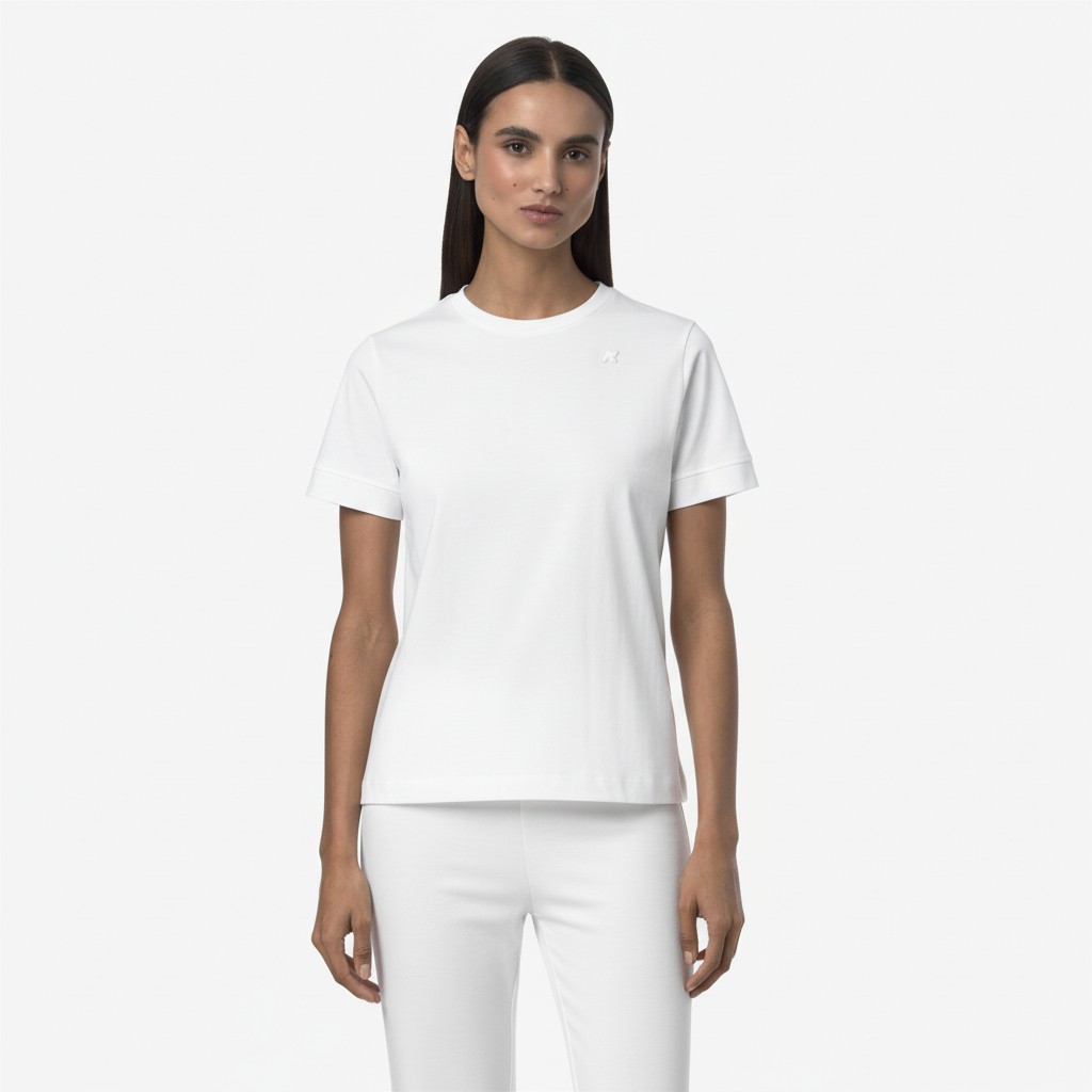 K-Way T-shirt Emel Jersey for Women K2122UW - 001 WHITE