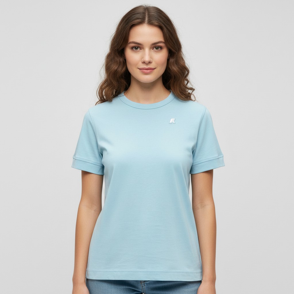 K-Way T-shirt Emel Jersey for Women K2122UW - D40 Blue Dream 