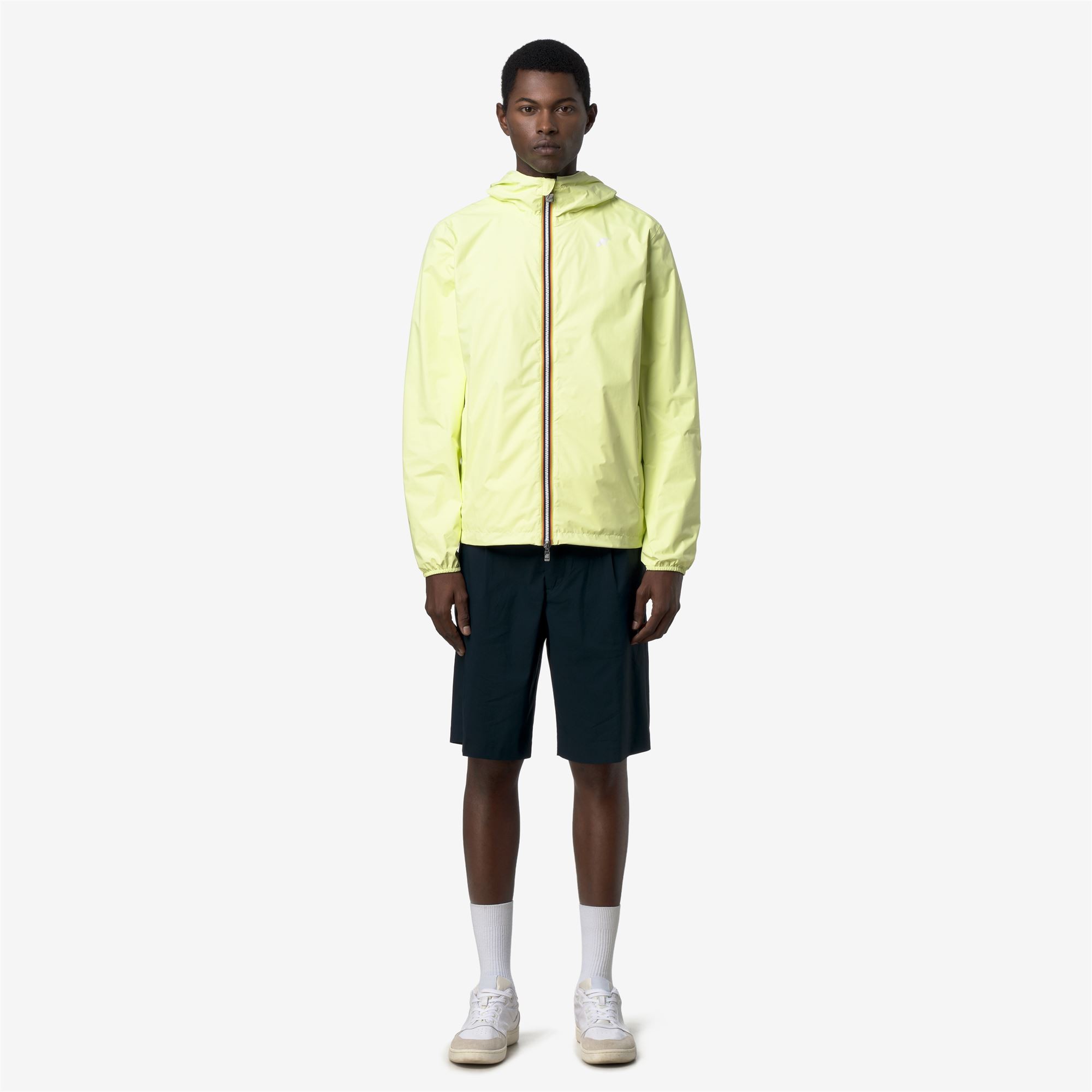 K-Way Jake Plus.2 Double Jacket for Men K2124EW - C8U Yellow Lime - Blue D 