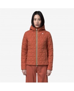 Giacca da donna Lil Diamond Quilted Warm - K-Way K2136EW - 896 Orange Brownish