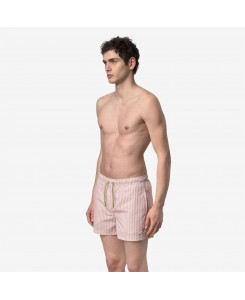 Hazel Beach Multistripes - Costume da uomo Kway - K2158HW - C0F White-Pink-Violet-Gr 