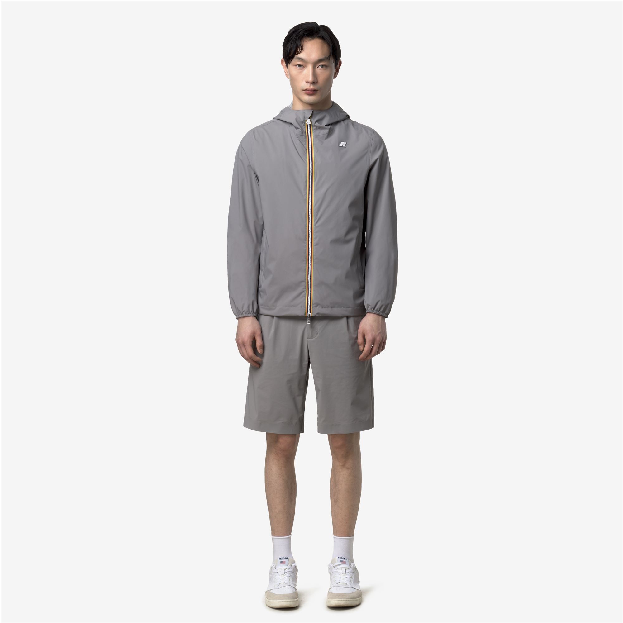 Giacca da uomo Jack Stretch Nylon Jersey K-Way K3123UW - 411 Grey Frost 